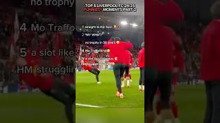 Top 5 LIVERPOOL FC Funniest Moments Pt.2 😂 #football #liverpool #funny #top5 #lfc #shorts #viral