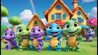 Three Baby Turtles Say A B C | ABC Song for Kids | Learn Alphabet with Baby Turtles