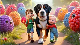 Baji's Magical Berry Mountain! 🐶✨ Fun Dog Adventure Story for Kids & Toddlers 🌲