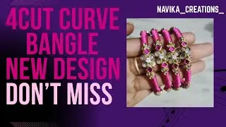 4 cut curve bangles 3d model#navikacreations #3dbangles#silkthreadbangles #weddibangles