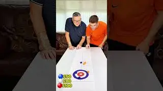 DAD VS SON TABLE CURLING #shorts