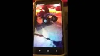my first atv burnout. yamah banshee 350 stock stroke