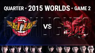 SKT vs AHQ Game 2 Highlights | Quarter-Final 2015 LoL World Championship SKT T1 vs AHQ E SPORTS G2