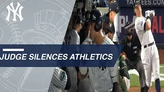 Aaron Judge crushes a 2-run home run against the A's in the AL Wild Card Game