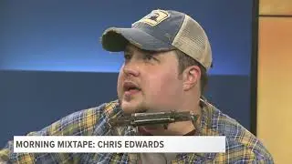 Local Country music artist, Chris Edwards, plays original song 