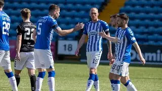 Greg Kiltie pounces on Montrose goalkeeper's error