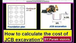 How to calculate the excavation cost of JCB?/ Calculating the excavation cost by using Excavators.