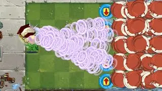 PvZ 2 Challenge - All Plants level 1 Vs 100 Fat Weasel Zombies - Who will win?