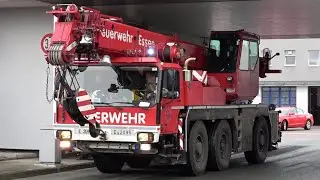 [PFERD in NOTLAGE - DOPPEL GW-HÖHENRETTUNG!] Einsatzfahrten Feuerwehr Essen