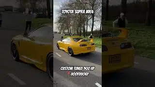 WARNING Superloud!!! Toyota Supra from 1994 with super big Garrett turbo which makes 900+ HP #shorts