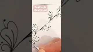 Zentangle Pattern - Mindful Art #shorts #zentangle #zentangleart #zentanglepatterns #mindfulart
