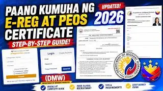 Paano Kumuha ng eReg at PEOS Certificate | Step-by-Step Tutorial 2026