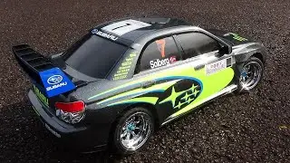 RC　TAMIYA　XV-02　インプレッサ WRC モンテカルロ'07　アスファルト走行