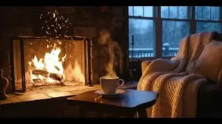 Warm Cozy Fireplace Ambience | Relaxing Fire Sounds for Calm Evenings