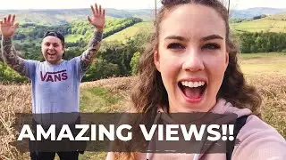 Peak District Country Walk- HATHERSAGE to STANAGE EDGE // Travel Vlog- Brits in Britain