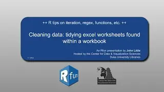Cleaning data: tidying excel worksheets embedded within a workbook