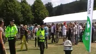 West Dean Chilli Fiesta - Ambulance and crowds