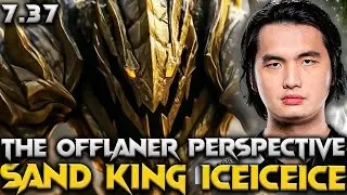 A detailed analysis of Iceiceice Sand King Gameplay Offlane Dota 2 Pro Gameplay Patch 7.37 #sandking
