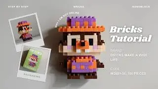 How to Build Dale the Squirrel Building Blocks | Bricks Make a Wise Life M3036 Tutorial | Mini Brick