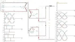 Three phase 12-pulse Diode Rectifier with Transformer #python #github