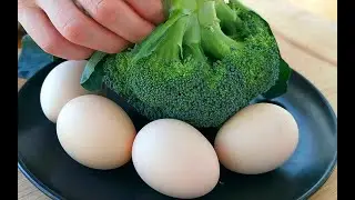 冬天要多吃西兰花，加4个鸡蛋，不加油不加水，鲜嫩营养比肉还香