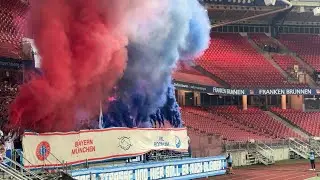 [2-1] 1.FC Nürnberg - VfL Bochum, 20.09.2025, Pyrotechnik + Torjubel im Gästeblock