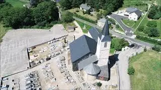 Murat sur Vèbre vu du ciel