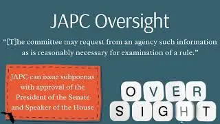 Oversight Overview: Administrative Rule Review
