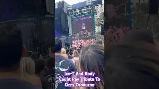 Body Count Pays Tribute To Ozzy #icet #bodycount #ozzyosbourne #vanswarpedtour #littleice #metal