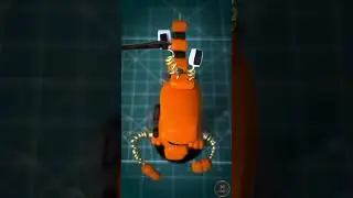 How To  Make Robot Orange Rainbow Friends With CLAY 😱 #satisfying #shorts