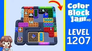 Color Block Jam Level 1207 Solution Walkthrough