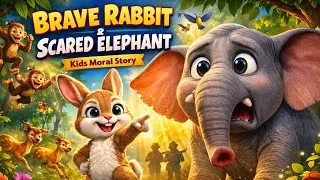Brave Rabbit & Scared Elephant 🐰🦣 | Kids Moral Story | 3D Animated Story | Kids For toon 