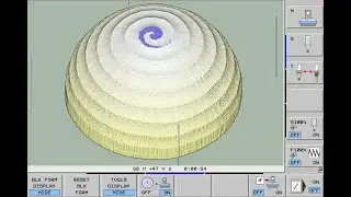 141 HeidenHain Macro. Convex SphereSpiral. CNC practicum.