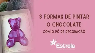 3 formas de pintar chocolate utilizando p&oacute; para decora&ccedil;&atilde;o