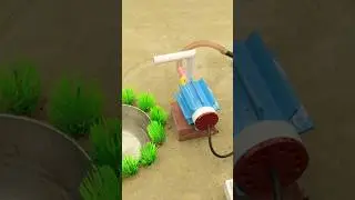 mini hand pump project water with supply motor drink water cow and chick farm #shorts #diy #tractor
