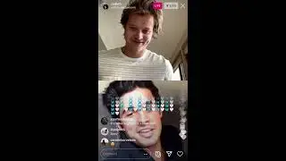 Rudy Pankow instagram live with Hunter Sansone on June 25th (06/25/20) - Talking OBX and Stargirl