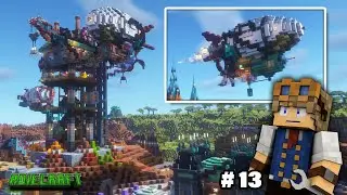 Я построил дирижабль в STEAMPUNK MINECRAFT SURVIVAL