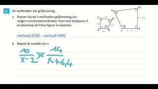 4D/A - Schaal en gelijkvormigheid - p.26 oefening 2C