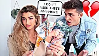 TAKING DOWN PICTURES OF MY FIANCE PRANK *EMOTIONAL*