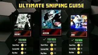 Madden Mobile Sniping Tips! How to Snipe in Madden Mobile! Coin Making Method that Makes Millions!