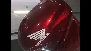 ПОКРАСКА МОТОЦИКЛА HONDA CBR 600 F2 В КРАСНЫЙ КЕНДИ НА БЕЛОЙ ПОДЛОЖКЕ