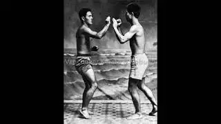 Kyoda and Miyagi practicing kumite.