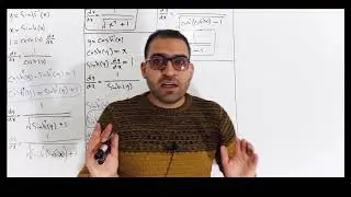مشتقة  معكوس الدوال الزائدية: الجزء الأول - ( Derivatives of The Inverse Hyperbolic Functions: 1)
