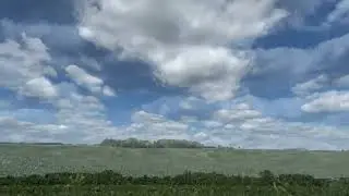Clouds flowing across the sky time lapse. #iphone15pro