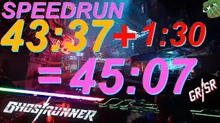 My Ghostrunner Crashed On World Record Pace (45:07 - 1:30 = 43:37?! Ghostrunner In Bounds Speedrun)