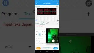 Cara setting running text 2 sisi app 2025