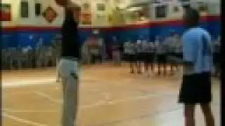 Barack Obama Hits 3 Pointer 4 the Troops! Damn He's COOL!