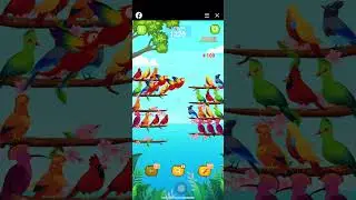 Bird sort puzzle walkthrough level 94/completed levels #trending #viral #shorts