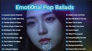 💔😭Emotional Pop Ballads  || English Pop for Midnight Melancholy🔥🎶Beautiful Sad Vibes Song Playlist💔
