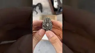 Silver ring I made for men👊#silverring #silverrings #silverringmen #silverringsets
